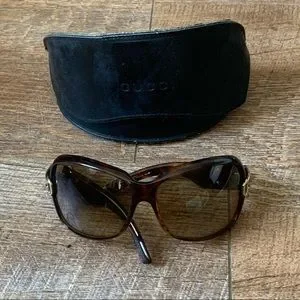 Gucci | Accessories | Gucci Tortoise Brown Gold Buckle  display picture 1